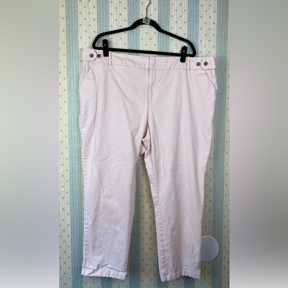Ava & Viv Women's Plus Size 24W Ankle Pants Stretch Adjustable Waist